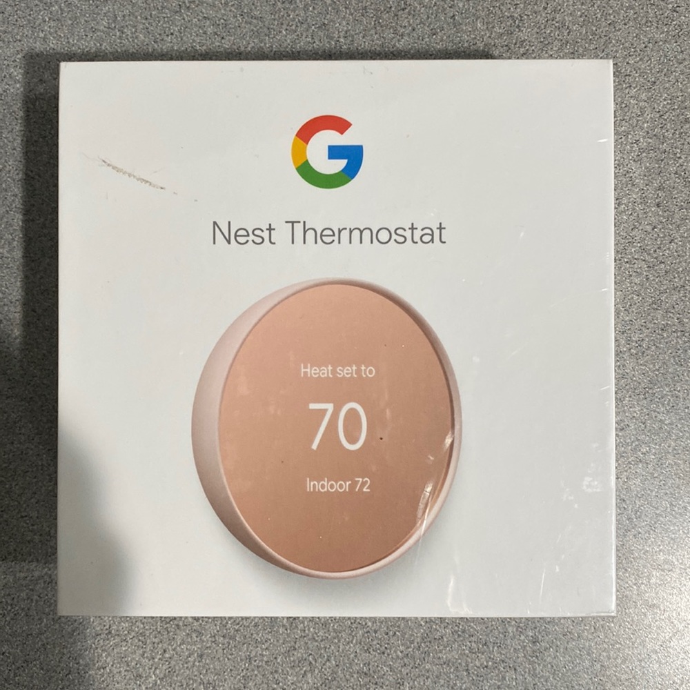 Google Nest Thermostat Programmable Smart WiFi G4CVZ - GA02082-US Dusty rose